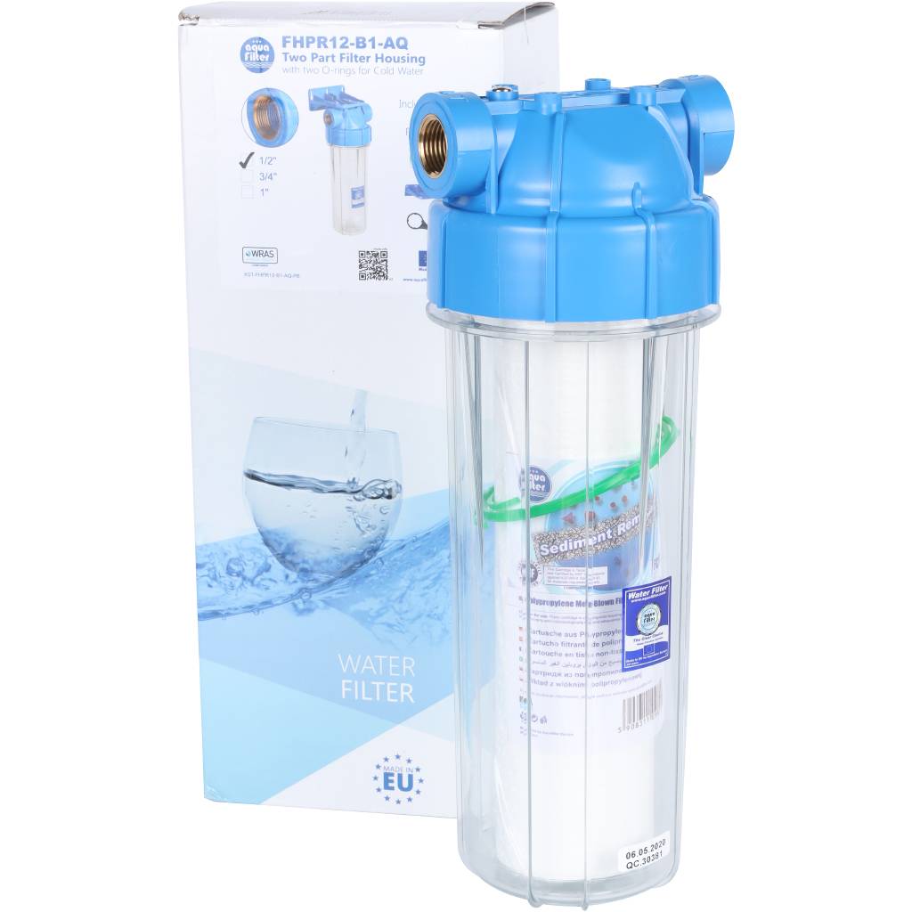 Магистральный фильтр AquaFilter 10SL, с воздушным клапаном, латунная резьба 1/2
