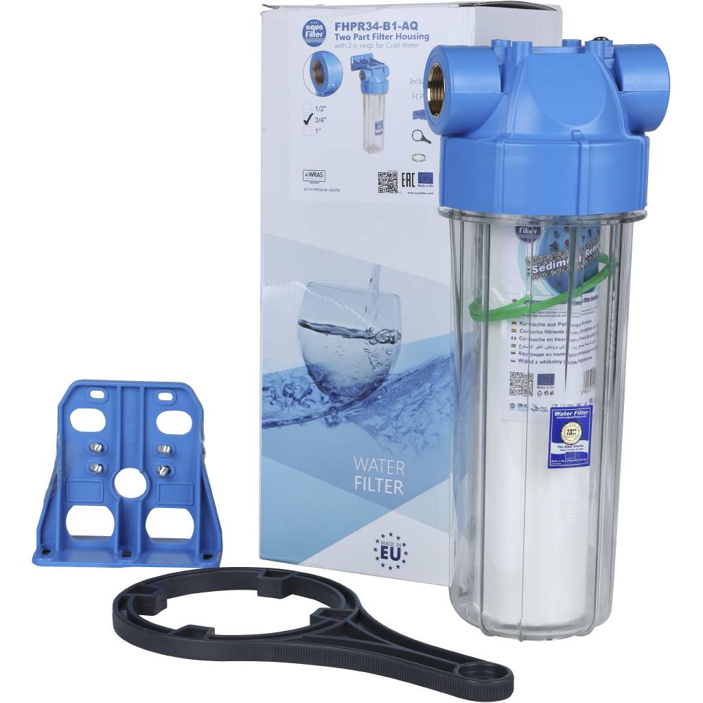 Магистральный фильтр AquaFilter 10SL, с воздушным клапаном, латунная резьба 3/4