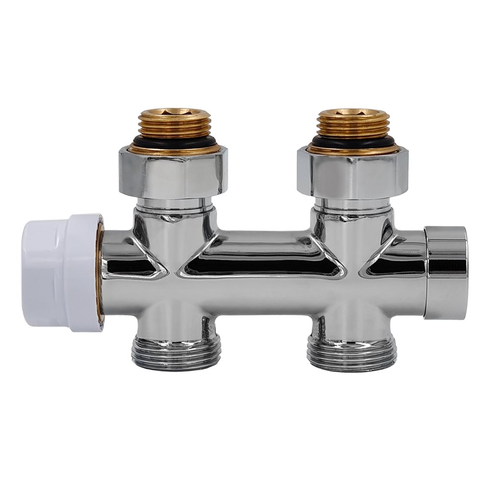 Узел нижнего подключения Primoclima Armature термостатический Thermolink Прямой Thermolink (Straight valve) 1/2 х3/4, хром