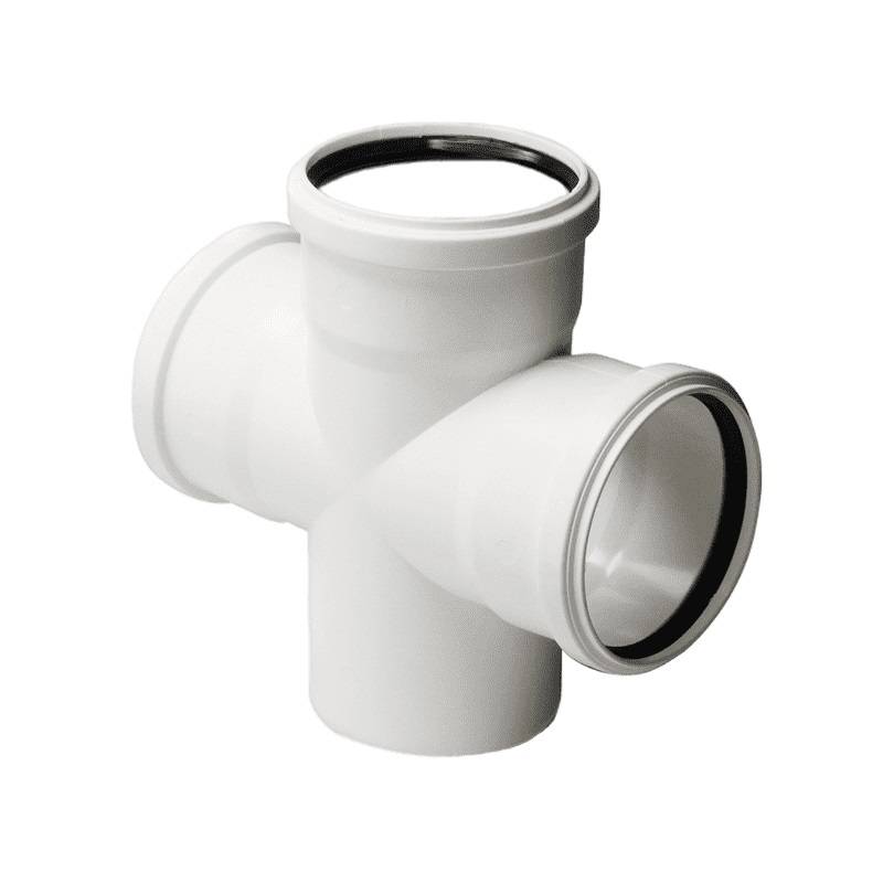Крестовина одноплоскостная Pro Aqua Stilte D110x110x110/87,5 Белая