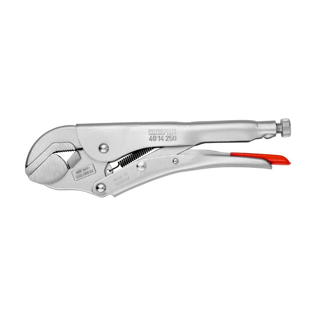 Зажим KNIPEX универсальный ручной, с поворотной губкой, круг 43 мм, квадрат 42 мм, под ключ 45 мм, длина 250 мм