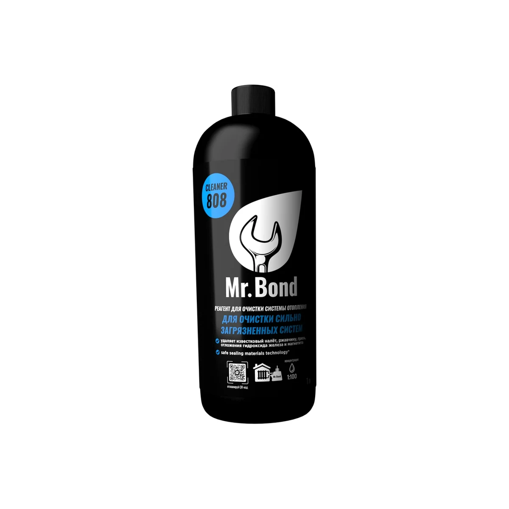 Реагент для очистки сильно загрязненных систем отопления Mr.Bond Cleaner 808