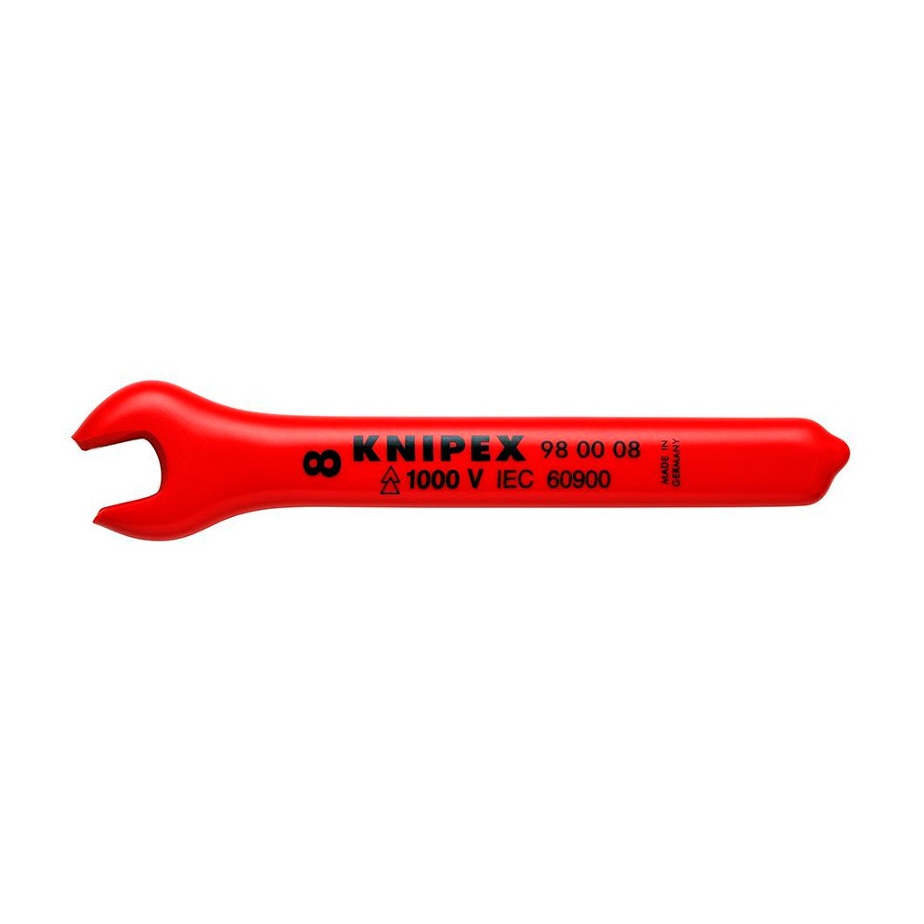 Ключ гаечный KNIPEX рожковый VDE, 8 мм, длина 105 мм, диэлектрический