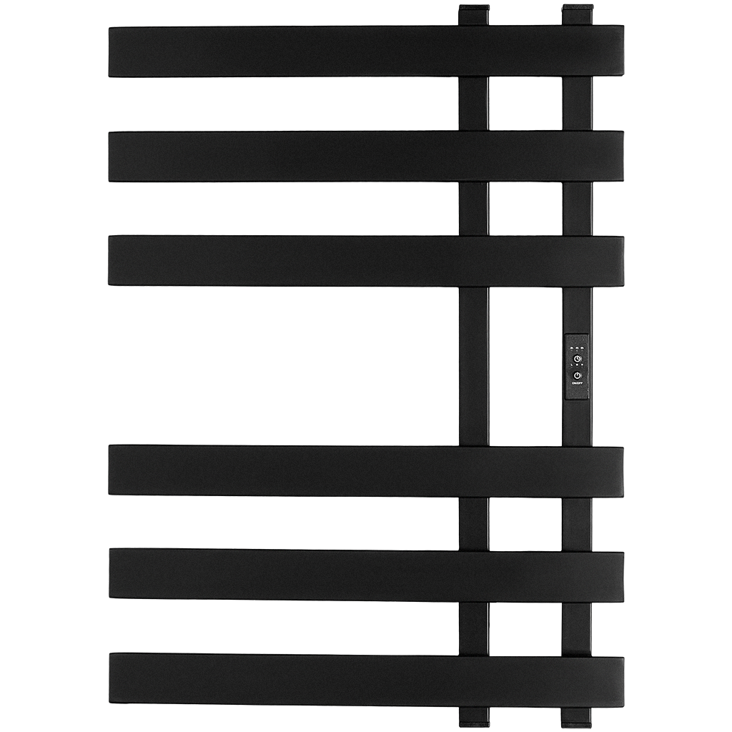 Полотенцесушитель STOUT электрический NEOSOUL quadro 70*50 Черный матовый