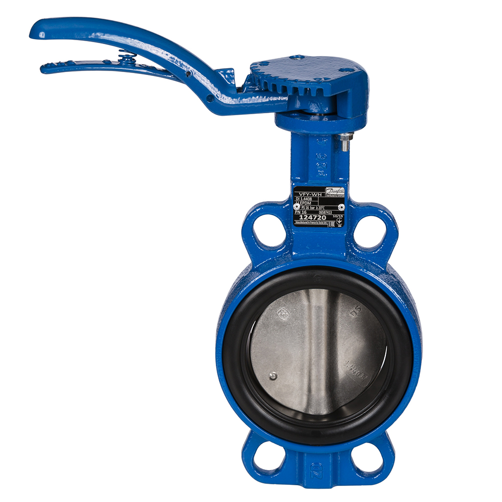 Затвор дисковый поворотный Danfoss VFY-WH (SYLAX) DN 80 PN16 с рукояткой