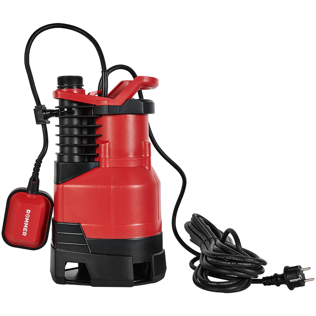Насос дренажный ROMMER PROFI, кабель 10м, 900 Вт, для грязной воды
