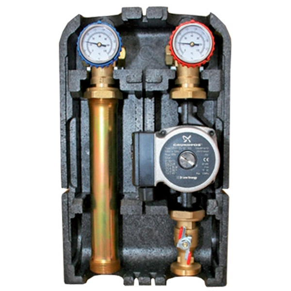 Насосная группа BARBERI для скрытой установки под котлом, G 1” M, Grundfos UPS2 25-65 130 (EUP)