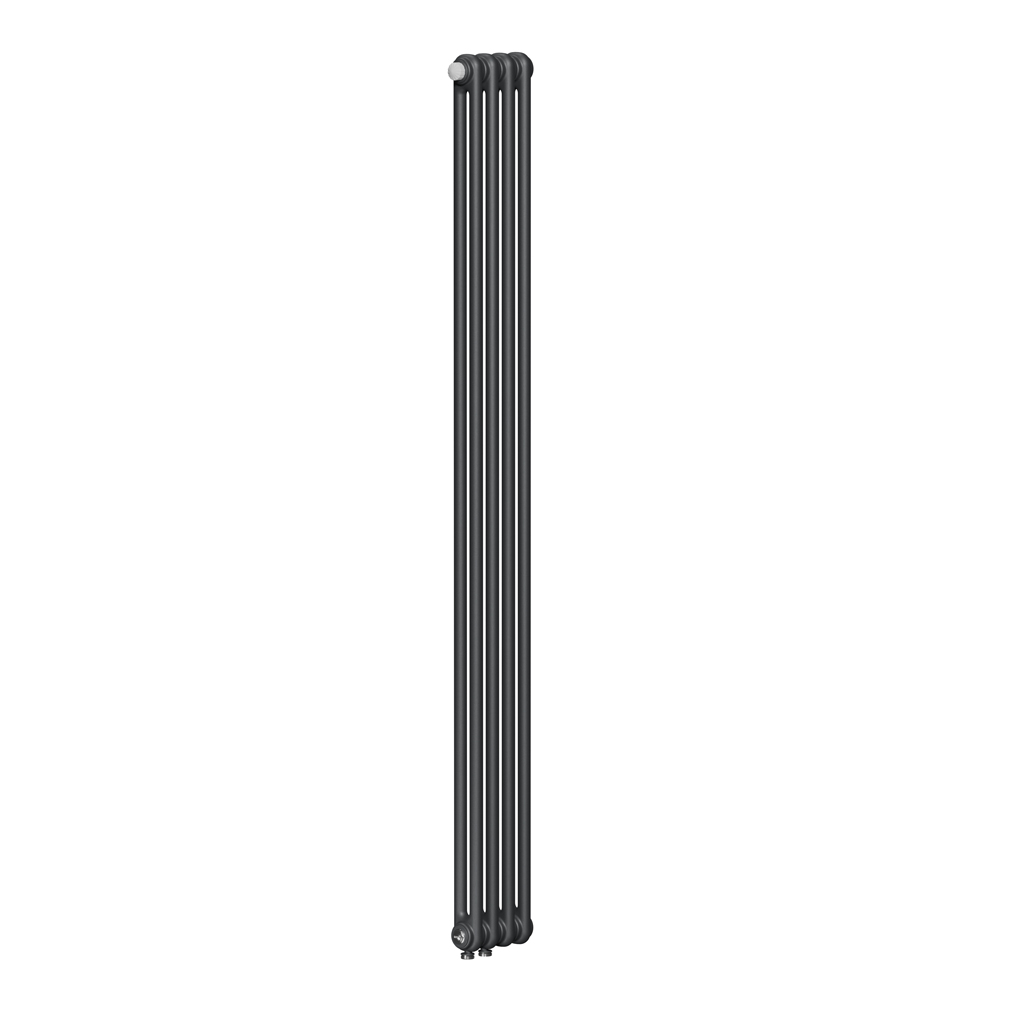 Радиатор трубчатый RIFAR TUBOG 2180/4, нижнее подключение DV1 (цвет Титан RAL 9223 Matt)