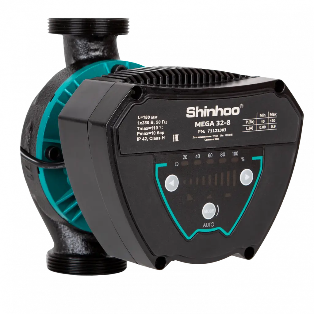 Циркуляционный насос Shinhoo MEGA+ 25-12 1x230V