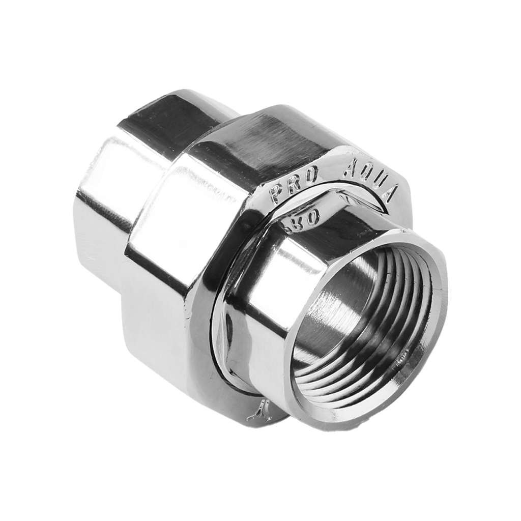 Соединение разъемное прямое резьбовое хромированное Pro Aqua D 1 x 1 В
