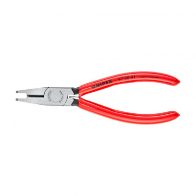 Пресс-клещи KNIPEX для одиночных штекеров Scotchlok™ с режущими кромками, диаметр 0.4-1.1 мм, длина 155 мм