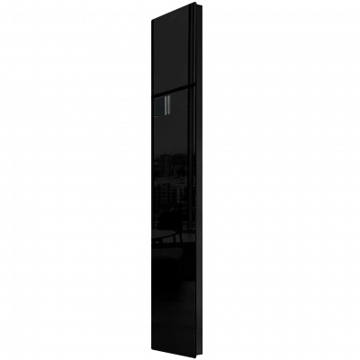 Дизайн-конвектор STOUT LUNA 400x1800 прав 1.25 кВт шнур Glass RAL9005 BI