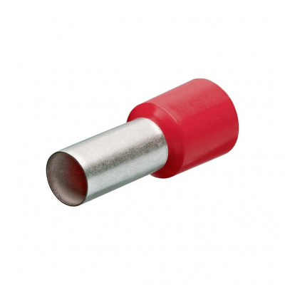 Гильзы контактные KNIPEX изолированные DIN 46228-4 (НШВИ), красные, 1.00 мм2, 200 шт, 14 мм, DIN 46228-4