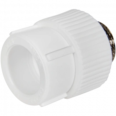 Муфта комбинированная Pro Aqua d= 25-3/4 PP-R НР Белая
