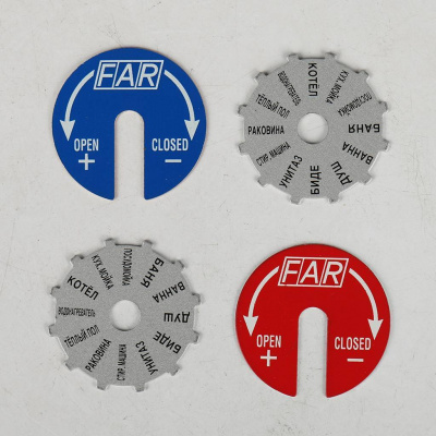 Коллектор распределительный FAR 1, проходной, хромированный, 2 отвода 3/4 ЕК