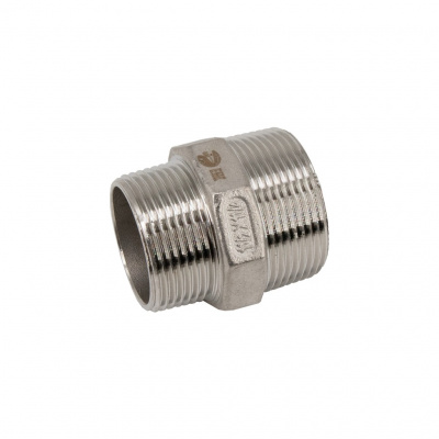 Ниппель NewKey резьбовой переходной нержавеющий, AISI304 DN40хDN32 (1 1/2х1 1/4), (CF8), PN16