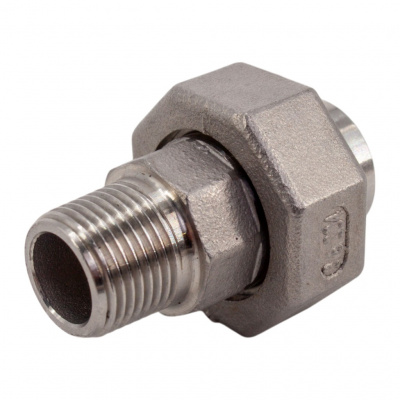 Американка NewKey c/нр нержавеющая, AISI304 DN10 (3/8), (CF8), PTFE, PN16