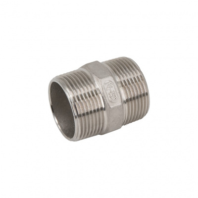 Ниппель NewKey резьбовой нержавеющий, AISI304 DN32 (1 1/4), (CF8), PN16