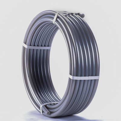 Труба ROMMER PEX из сшитого полиэтилена с кислородным слоем, серая, 32х4,4 (бухта 50 метров)