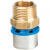 Муфта Prandelli Multyrama с нар.рез.(32х3)х1 профиль H, TH, U для металлопластиковых труб прессовой