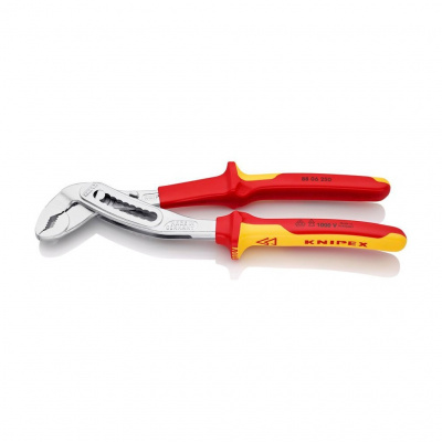Клещи KNIPEX ALLIGATOR переставные VDE, зев 50 мм, длина 250 мм, хром, 2-комп диэлектрические ручки