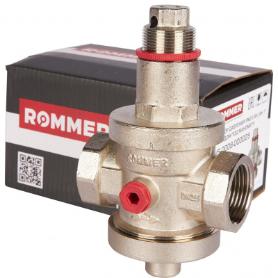 Редуктор давления ROMMER PN25 вн/вн 1 с выходом под манометр