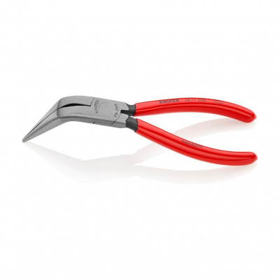 Плоскогубцы KNIPEX механика, плоскокруглые губки 70°, 200 мм, фосфатированные, обливные ручки
