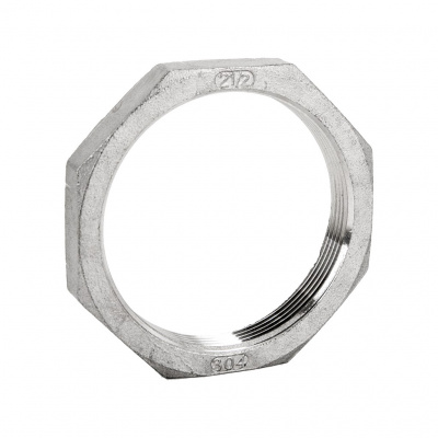Контргайка NewKey 6-гранная нержавеющая, AISI304 DN65 (2 1/2), (CF8), PN16