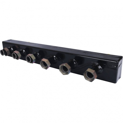 Стальной распределительный коллектор STOUT SDG-0018 3 отопительных контура с гидравлическим разделителем DN 20