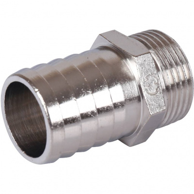 Штуцер STOUT НР никелированный 3/4 x25