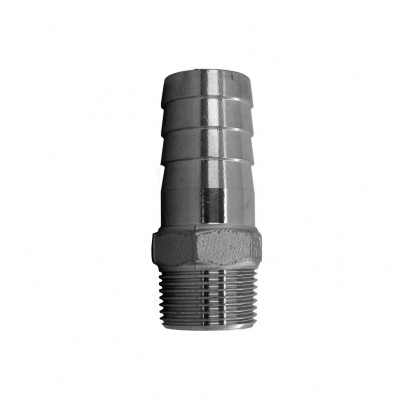 Штуцер NewKey елочка нержавеющий, AISI304 DN25x25mm (1x25mm), (CF8), PN16