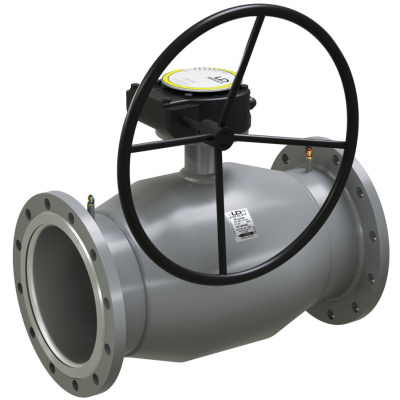 Кран шаровой LD КШЦФР Energy Regula из стали 20 Ду150/125 Ру1,6 с редуктором
