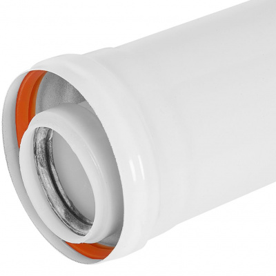 Удлинитель дымохода конденсационный коаксиальный ROMMER D60(п-м)/100(м-п), L250