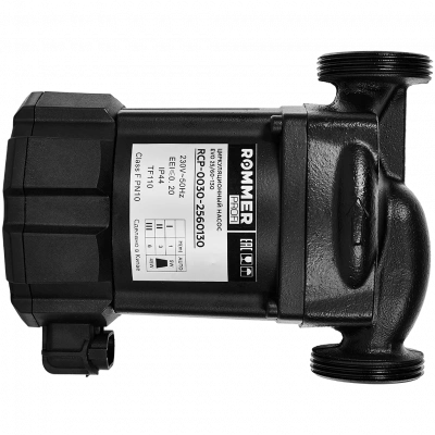 Частотный циркуляционный насос ROMMER PROFI EVO 25/60-130 с гайками и теплоизоляцией