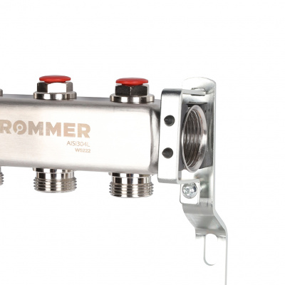 Коллектор из нержавеющей стали без расходомеров ROMMER 3 выхода