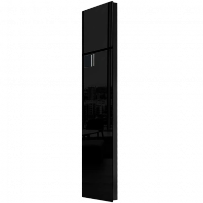 Дизайн-конвектор STOUT LUNA 400x1400 прав 0.9 кВт шнур Glass RAL9005 BI