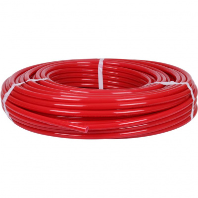 Труба из сшитого полиэтилена STOUT PEX с кислородным слоем, красная, 20х2,0