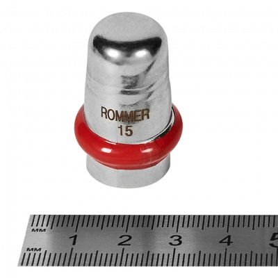 Заглушка ROMMER 15 из нержавеющей стали прессовой