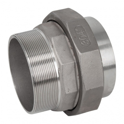 Американка NewKey c/нр нержавеющая, AISI304 DN 100 (4), (CF8), PTFE, PN16