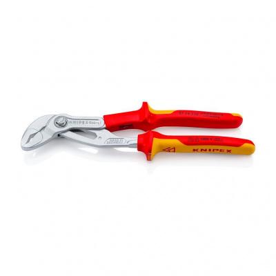Клещи KNIPEX COBRA переставные VDE, зев 50 мм, длина 250 мм, хром, 2-комп диэлектрические ручки