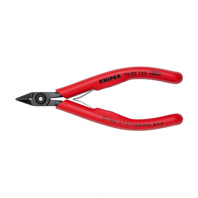 Бокорезы KNIPEX для электроники, 125 мм, обливные ручки