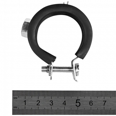 Хомут для труб одновинтовой STOUT с гайкой М8, 1 (32-35мм)