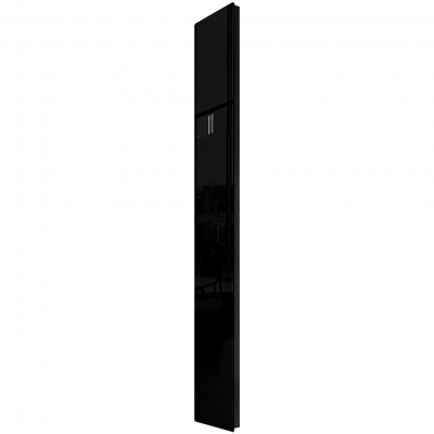 Дизайн-конвектор STOUT LUNA 300x2200 прав 1.6 кВт шнур Glass RAL9005 BI