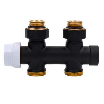 Узел нижнего подключения Primoclima Armature термостатический Thermolink Прямой Thermolink (Straight valve) 1/2 х3/4, черный
