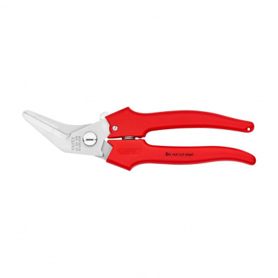 Ножницы комбинированные KNIPEX для реза картона, пластика, фольги, губки 40°, 185 мм, нерж. хирургическая сталь