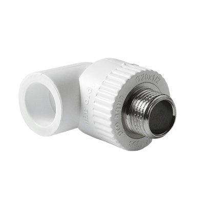 Угольник комбинированный Pro Aqua d=25-3/4 PP-R НР Белый