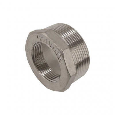 Футорка NewKey нержавеющая, AISI304 DN50xDN32 (2'x1 1/4), (CF8), PN16