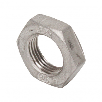 Контргайка NewKey 6-гранная нержавеющая, AISI304 DN10 (3/8), (CF8), PN16