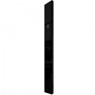Дизайн-конвектор STOUT LUNA 225x2000 прав 1.5 кВт шнур Glass RAL9005 BI