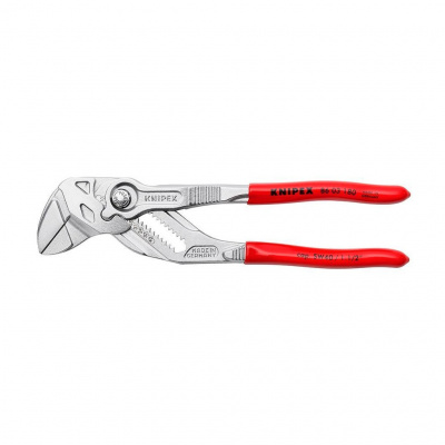 Клещи KNIPEX переставные-гаечный ключ, зев 40 мм, длина 180 мм, хром, обливные ручки, SB